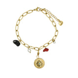 Βραχιόλι με πυξίδα και charms