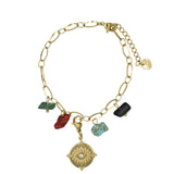 Βραχιόλι απο ανοξείδωτο ατσάλι με charms