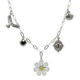 Κολιέ απο ανοξείδωτο ατσάλι με charms